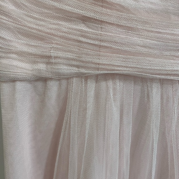Bill levkoff blush chiffon bridesmaid gown size 2 - Picture 6 of 7